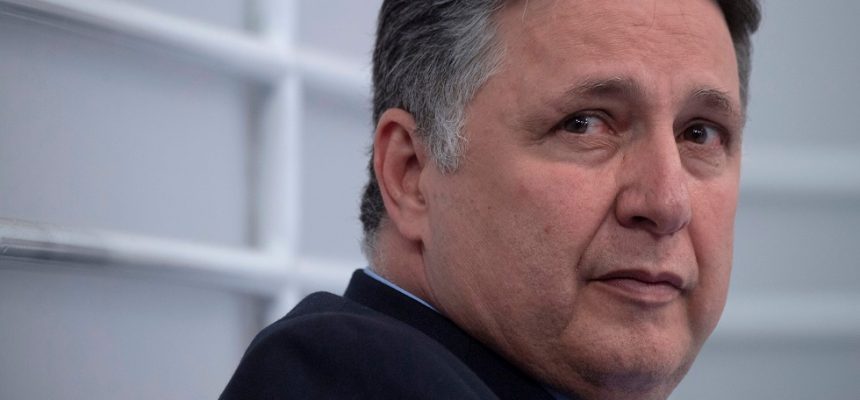 The candidate for Governor of Rio de Janeiro for the Progressive Republican Party (PRP), Anthony Garotinho, attends a televised debate in Rio de Janeiro, Brazil on September 19, 2018.  / AFP / Mauro Pimentel