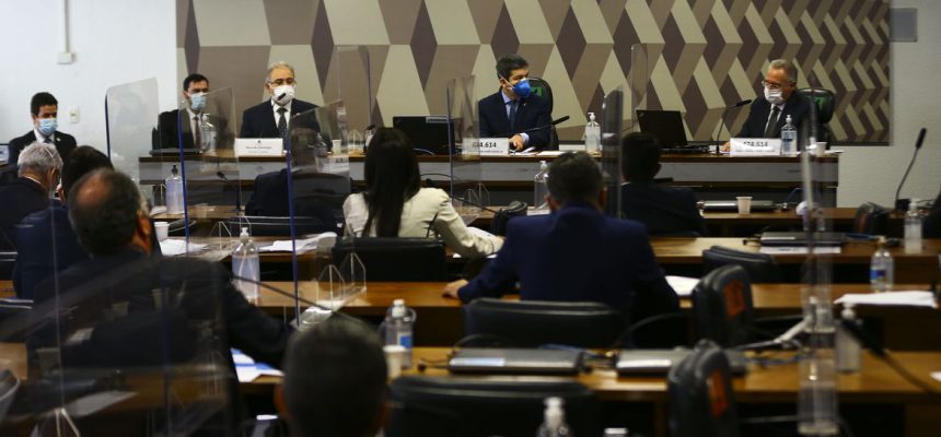 O ministro da Saúde, Marcelo Queiroga, é ouvido novamente durante sessão da CPI da Pandemia, no Senado.