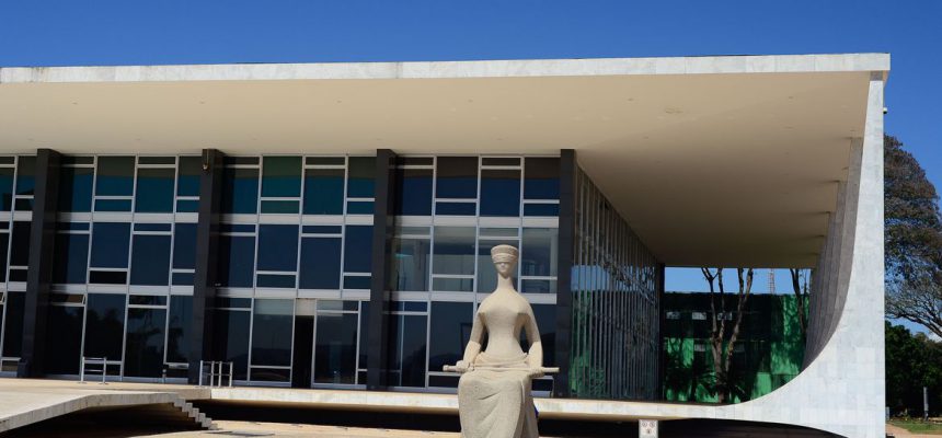 Fachada do edifício sede do Supremo Tribunal Federal - STF