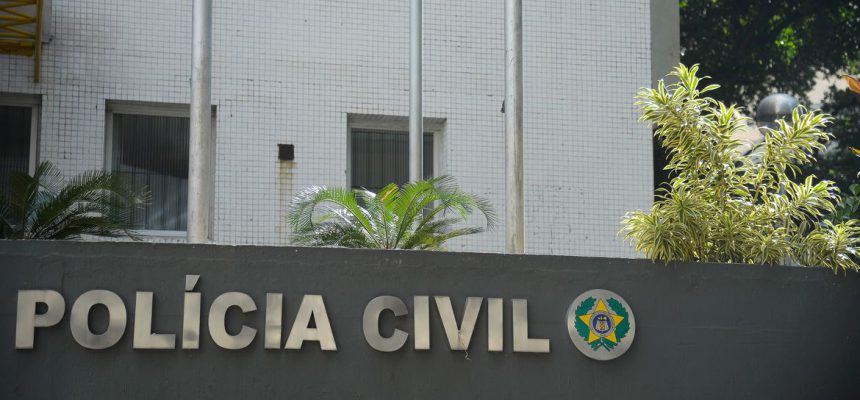 Fachada da Secretaria de Estado da Polícia Civil, no centro do Rio de Janeiro