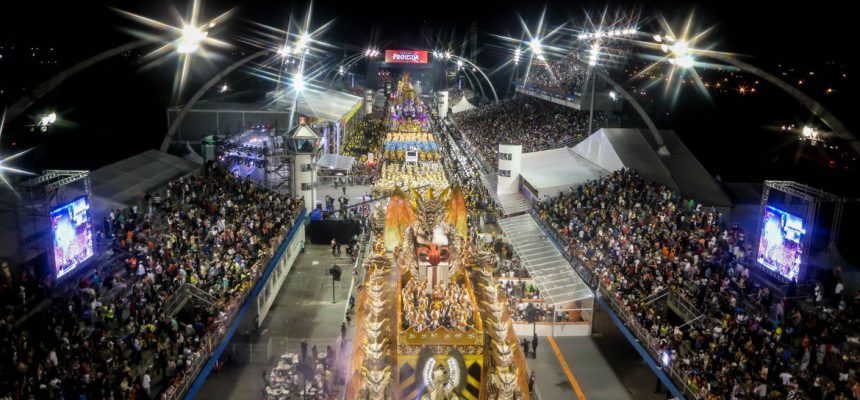 São Paulo - Dragões da Real, desfila no segundo dia dos desfiles das escolas de samba do Grupo Especial de São Paulo, no Sambódromo do Anhembi (Divulgação/Rafael Neddermeyer/LIGASP/Fotos Públicas)