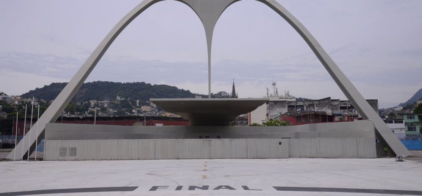 Sambódromo da Marquês de Sapucaí vazio
