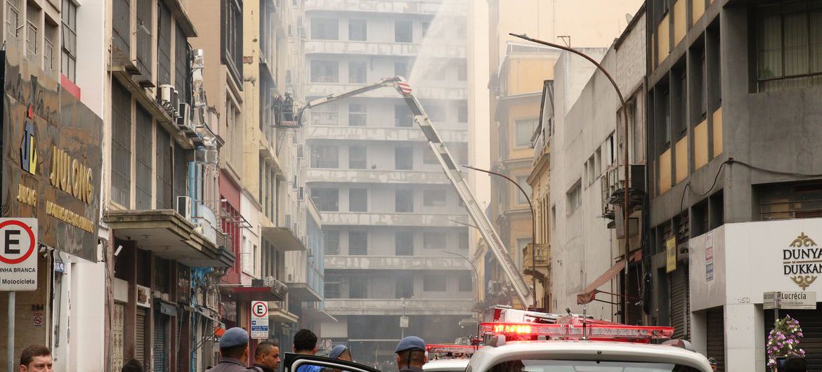 Incêndio no centro de São Paulo