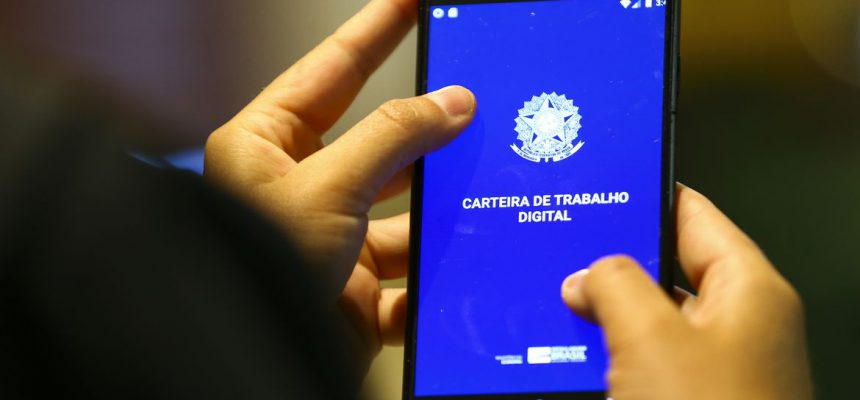 Carteira de trabalho digital.