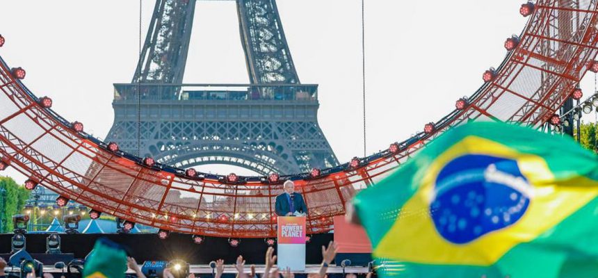 Paris, França, 22.06.2023 – Presidente Lula discursa no evento “Power Our Planet”, em Paris. Foto: Ricardo Stuckert/PR