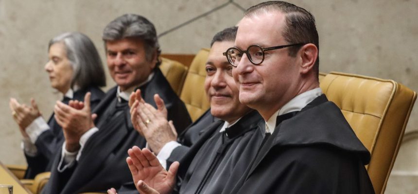 Brasília (DF), 03/08/2023,  Sessão solene de posse do novo ministro da Corte, Cristiano Zanin, no Supremo Tribunal Federal (STF).  Foto: Valter Campanato/Agência Brasil
